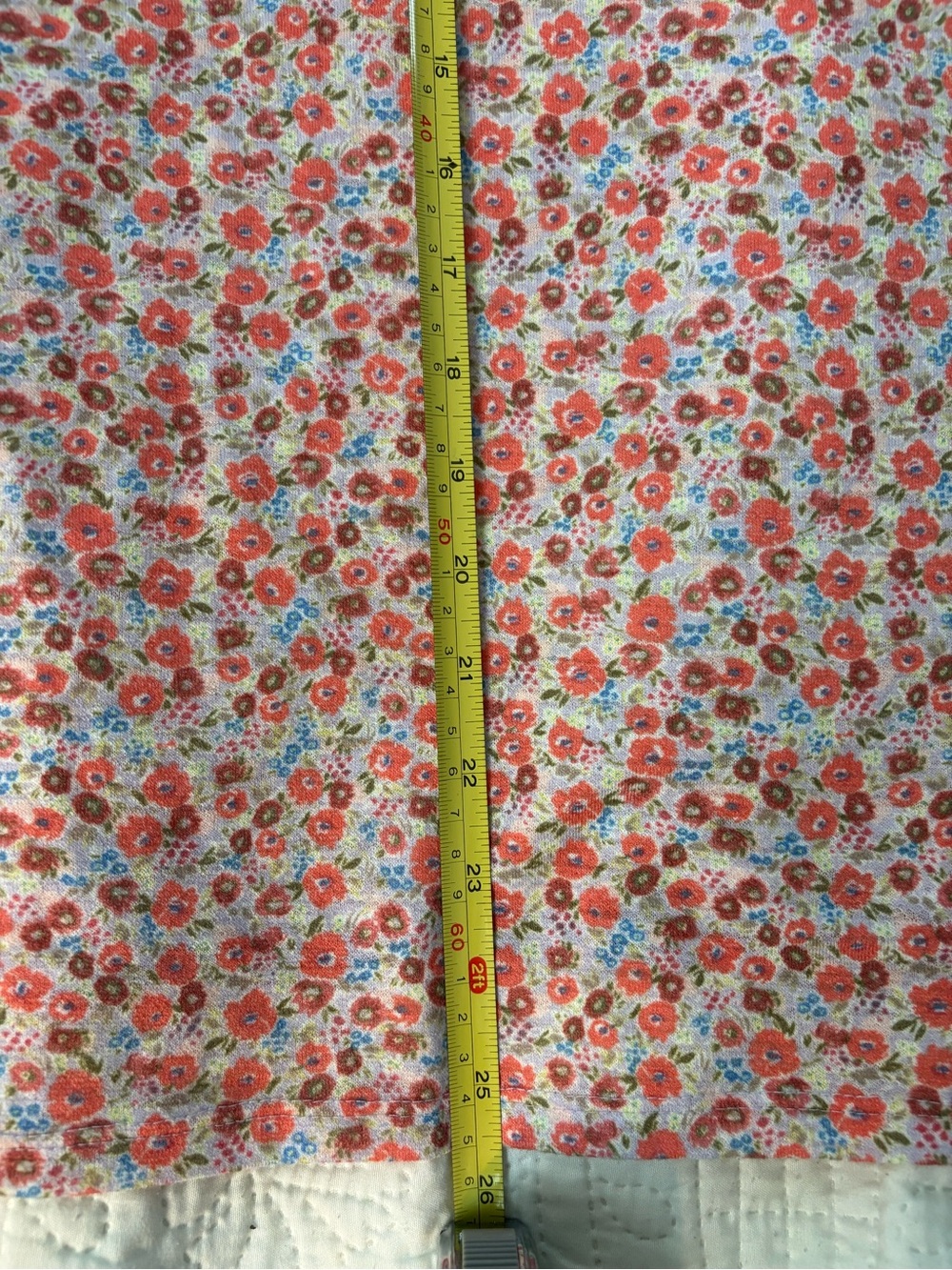 LC Lauren Conrad Coral Floral Ruffle Sleeve Top 1X - Picture 8 of 8
